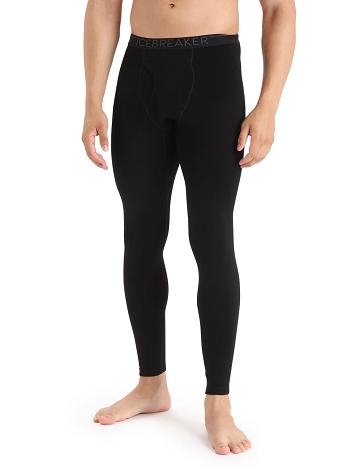 Pánské Legíny Icebreaker Merino 260 Tech Thermal With Fly Černé | CZ 1812GSOL